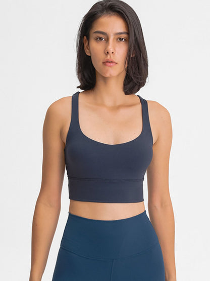 Millennia Double-Strap Cross-Back Sports Bra