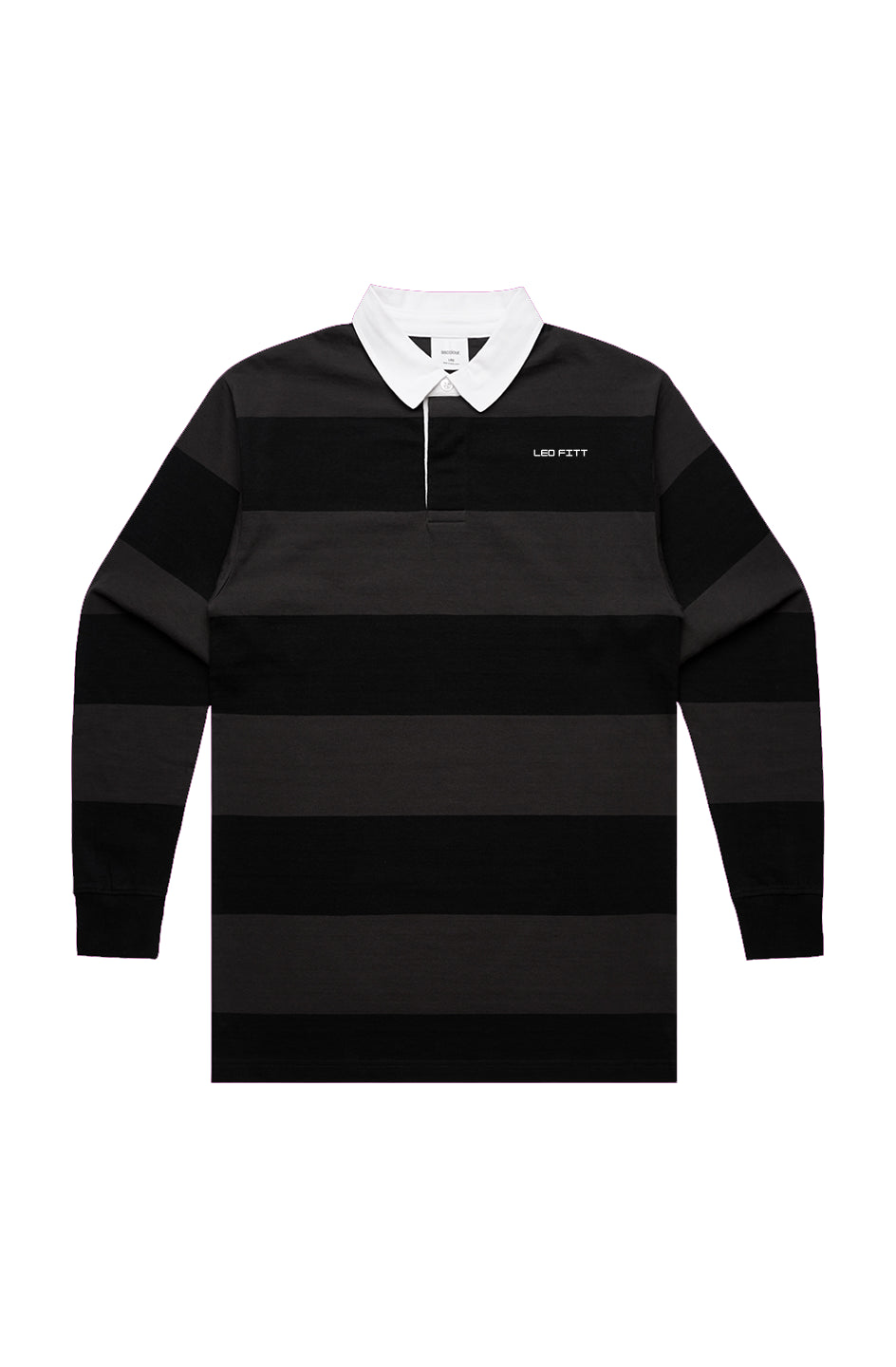 Black/Coal Rugby Stripe Jersey