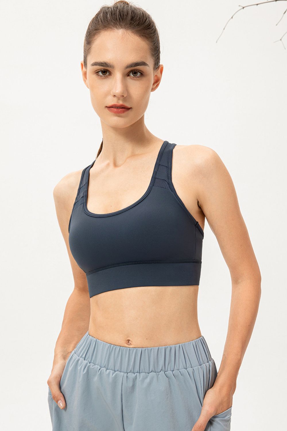 Scoop Neck Long Sports Bra