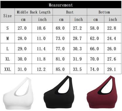 One-Shoulder Bra Beautiful Back Shockproof Running Sports