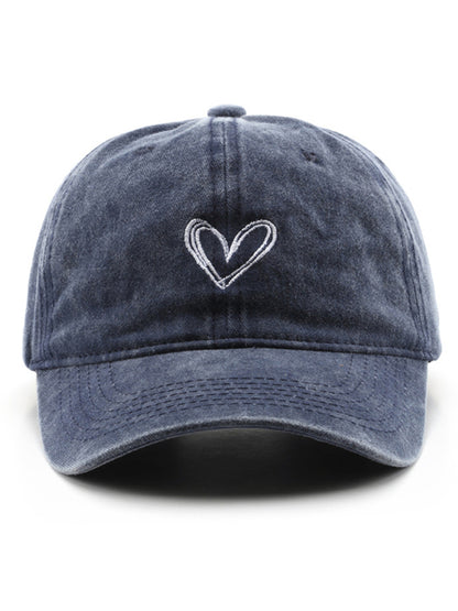 Fashion retro washed distressed love cap sun hat baseball cap