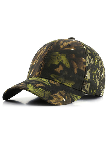 Baseball cap leaf bionic camouflage cap outdoor field training camouflage mountaineering cap fishing sunshade cap