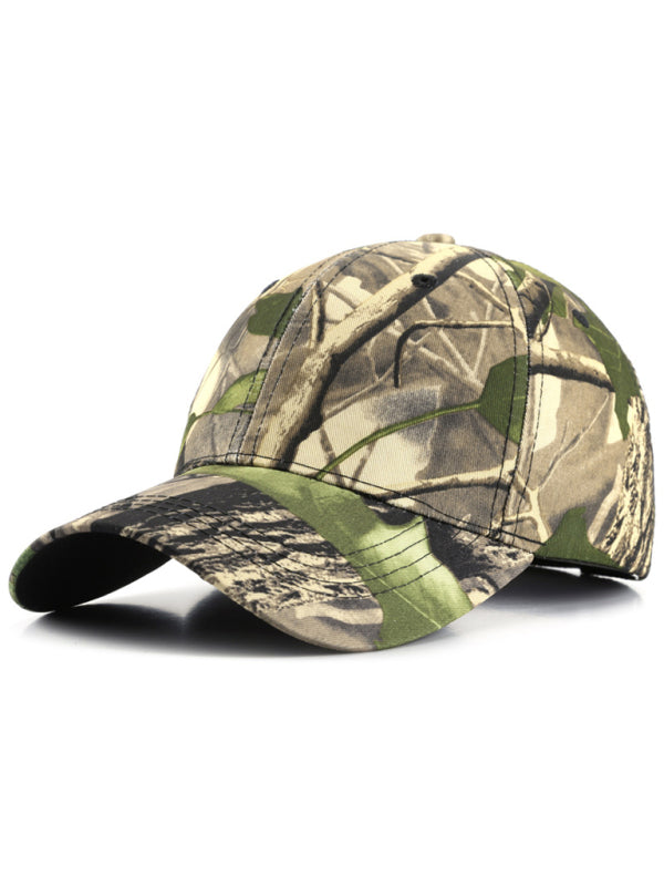 Baseball cap leaf bionic camouflage cap outdoor field training camouflage mountaineering cap fishing sunshade cap