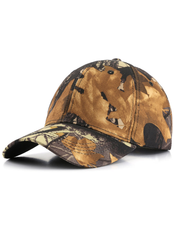 Baseball cap leaf bionic camouflage cap outdoor field training camouflage mountaineering cap fishing sunshade cap