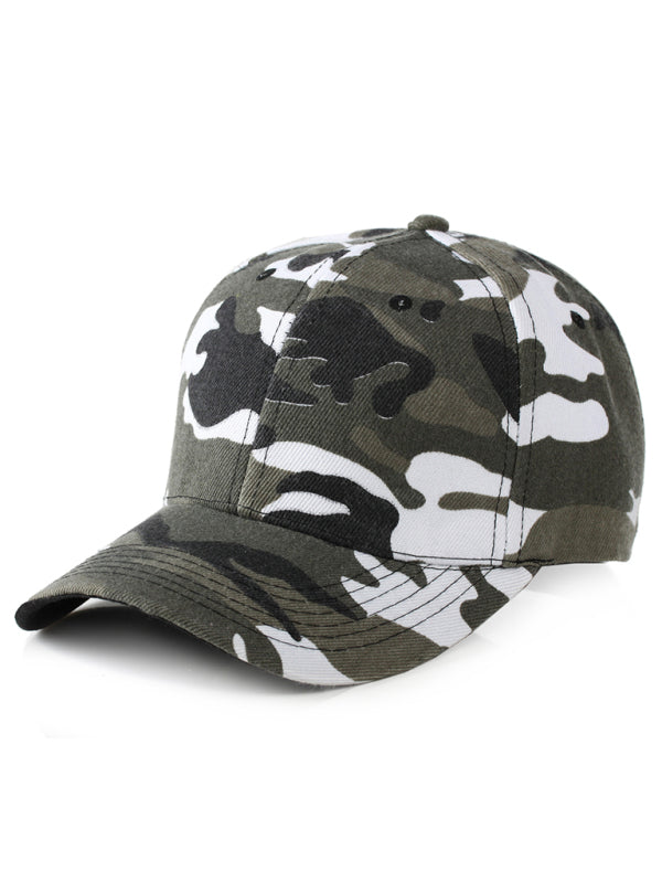 Camouflage curved brim/flat brim baseball cap