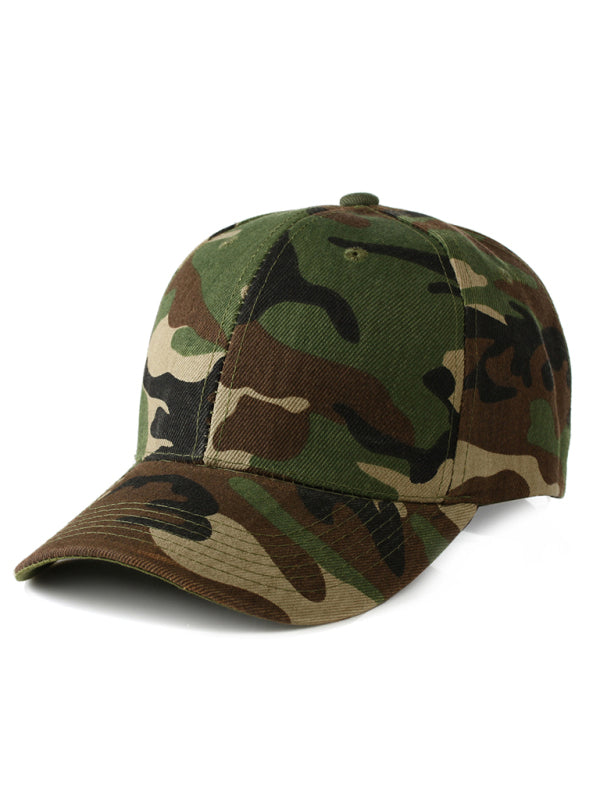 Camouflage curved brim/flat brim baseball cap