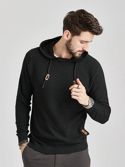 Hooded Pullover Knitwear Sports Casual Men's Sweater