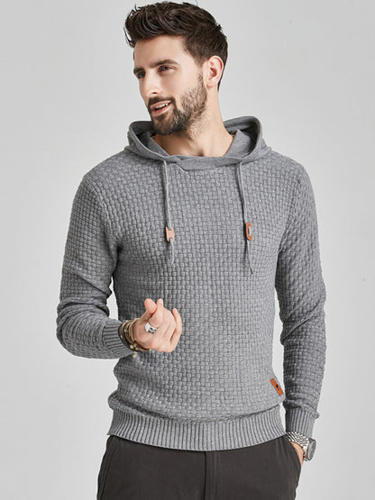 Hooded Pullover Knitwear Sports Casual Men's Sweater