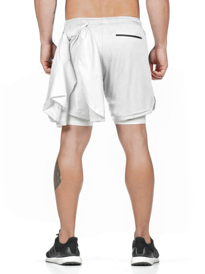 Tide brand new summer sports casual shorts men's fake two-piece five-point pants