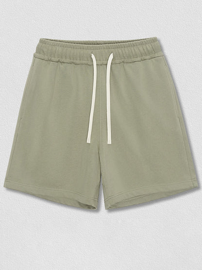 Men's solid color loose casual sports shorts