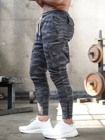 Men's Casual Overalls Outdoor Casual Pants Running Training Pants