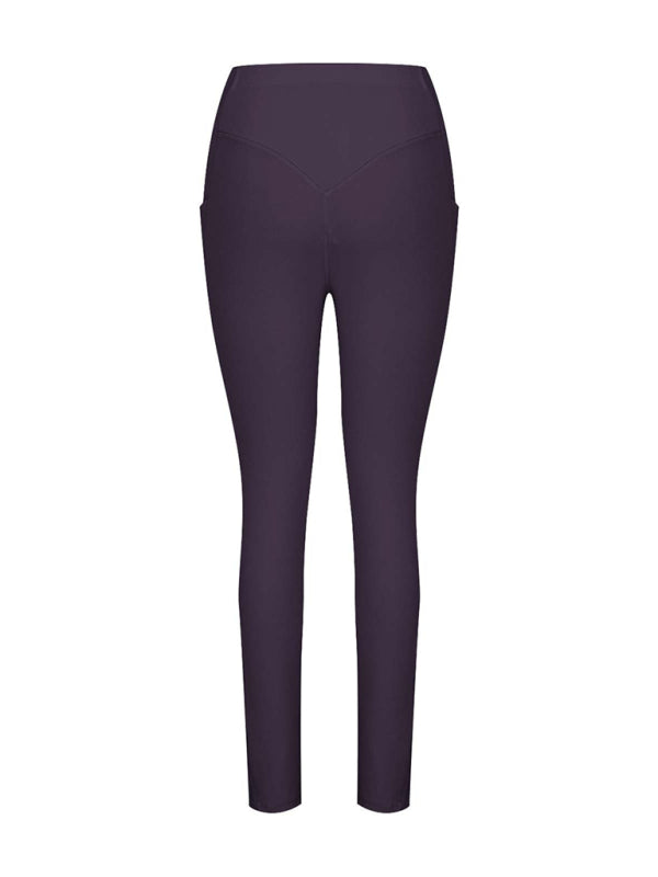 New Women's High Waist Hip Pocket Yoga Pants