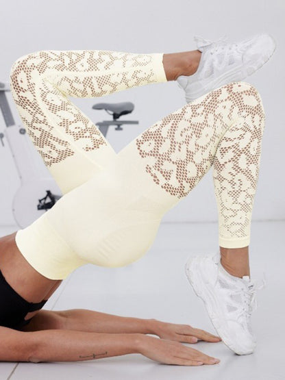 Double Butt Lift Yoga Pants Seamless Hollow Out Fitness Pants Leggings Sports Pants